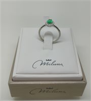 Anillo Miluna Mujer in Oro Smeraldo 0.63 Ct LID3562 - LID3562